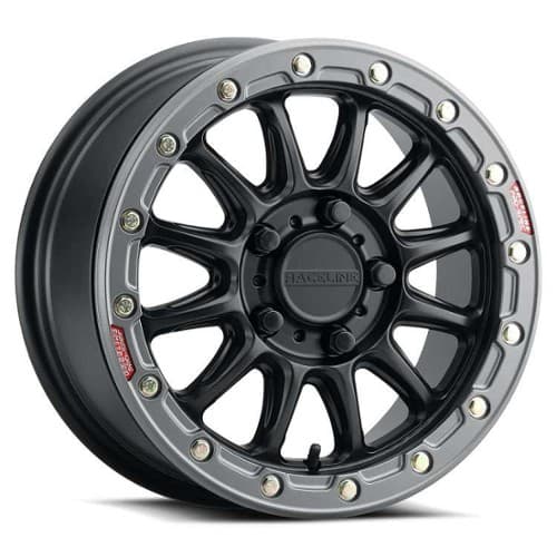 Raceline A14BG Alpha Beadlock 17x7 4x156 40 ET 132.5 CB Black Gunmetal (A14BG-77056+40)
