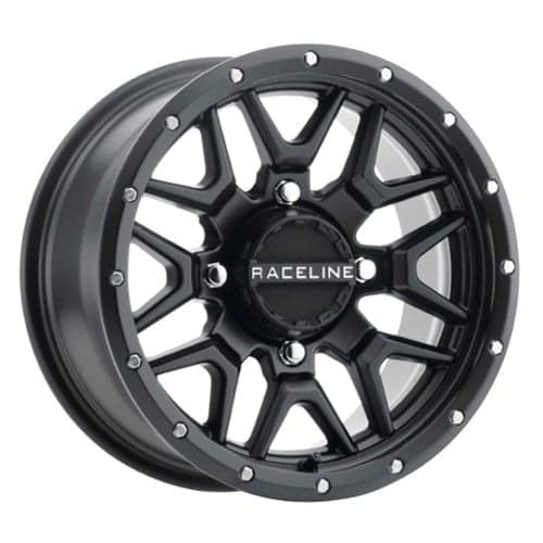 Raceline A94B Krank 14x7 4x156 38 ET 132.5 CB Black Simulated Beadlock (A94B-47056+38)