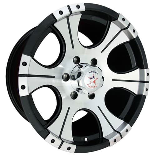 Rebel Ace 16x8 5x114.3 0 ET 83.1 CB Black w/Machined Face (R333-6865)