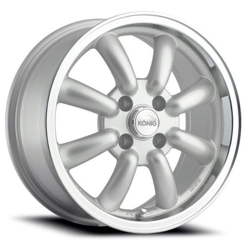 Konig Rewind 15x7 4x100 40 ET 73.1 CB Silver Machine Lip (RW7510040S)