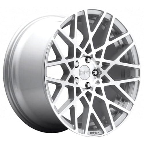 Rotiform BLQ R110 Silver & Machined (R1101885F8+35)