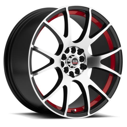 Spec-1 SP-2 17x8 5x100 40 ET 73.1 CB Gloss Black Machined Red Line (SP2S17802340GBMR)