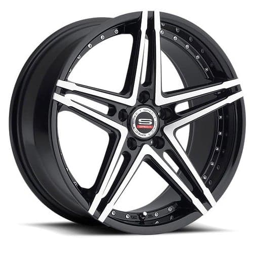 Spec-1 SP-5 18x9 5x114.3 35 ET 73.1 CB Gloss Black Machined (SP5S18901635GBM)