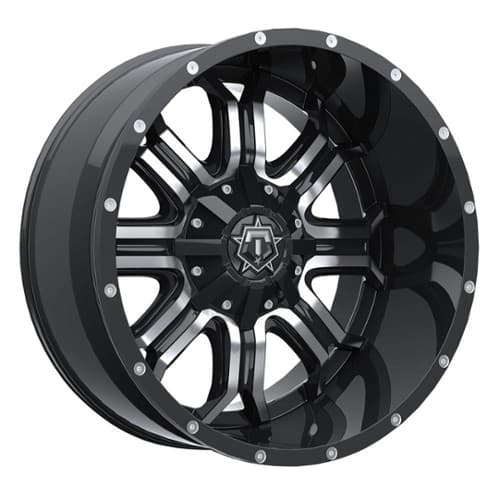 TIS Offroad 535MB 17x9 5x114.3/5x127 -12 ET 78 CB Gloss Black / Mirror Machined Face (535MB-7900512)