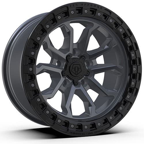 TIS Offroad 556AB 6 Satin Anthracite with Cast Black Bead Ring (556AB-2096300)