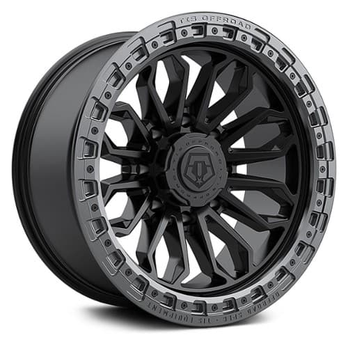 TIS Offroad 556BA 8 Satin Black with Cast Anthracite Lip Ring (556BA-2108120)