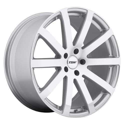 TSW Alloy Brooklands 20x10 5x112 54 ET 72 CB Silver W/Mirror Cut Face (2010BRK545112S72)