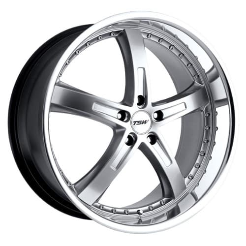 TSW Alloy Jarama 20x8.5 5x120 20 ET 76 CB Hyper Silver W/Mirror Cut Lip (2085JAR205120S76)