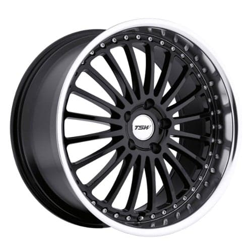 TSW Alloy Silverstone Gloss Black W/Mirror Cut Lip (1780SIL405110B72)