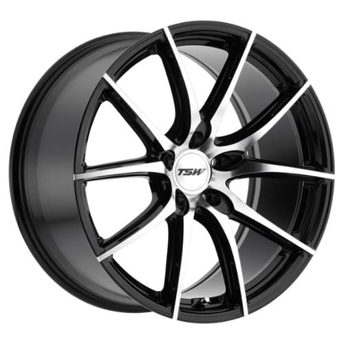 TSW Alloy Sprint Gloss Black W/Mirror Cut Face (1885SPT205114B76)