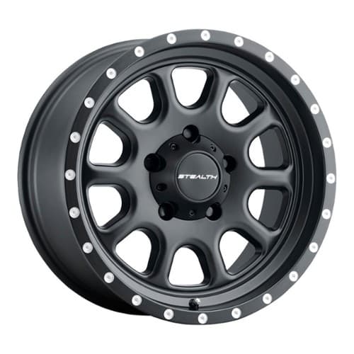 U.S. Wheel Aluminum Stealth 771 Simulated Beadlock 17x8.5 6x139.7 0 ET 108 CB Matte Black (771-88560)