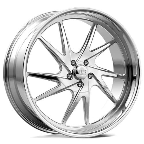 US Mags Blare 5 UF041 22x12 Blank 5 Lug -50 ET 72.56 CB Polished (UF041HX2212PSXXL)