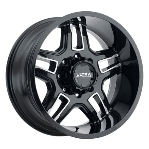 Ultra 153 Armageddon 20x9 6x139.7/6x135 18 ET 106.1 CB Gloss Black w/ Cut Accents (153-2935BK+18)