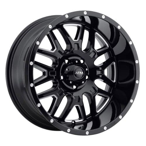 Ultra 203 Hunter Gloss Black with Milled Accents and Clear Coat (203-7973BM+10)
