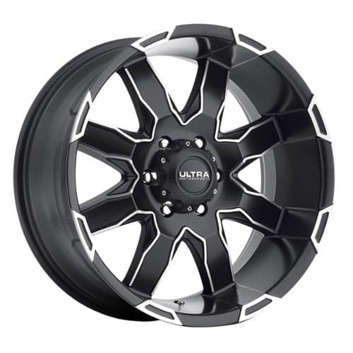 Ultra 225 Phantom 17x8 8x170 20 ET 125.2 CB Satin Black w/ Diamond Cut Accents & Satin Clear Coat (225-7887U+20)