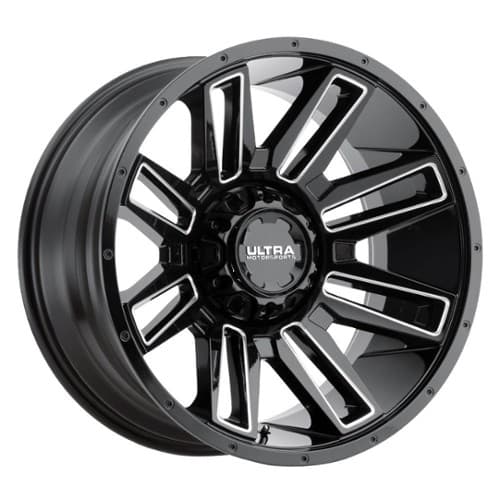 Ultra 236 Apocalypse 20x9 6x139.7/6x135 1 ET 106.1 CB Gloss Black w/ Milled Accents and Clear Coat (236-2935BM+01)