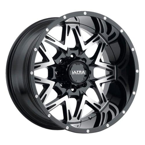 Ultra 254 Carnivore 20x9 5x139.7/5x127 1 ET 87 CB Gloss Black w/ Diamond Cut Face (254-2905U+01)