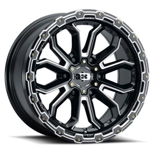 Vision 405 Korupt Gloss Black Milled Spoke (405-6873GBMS0)