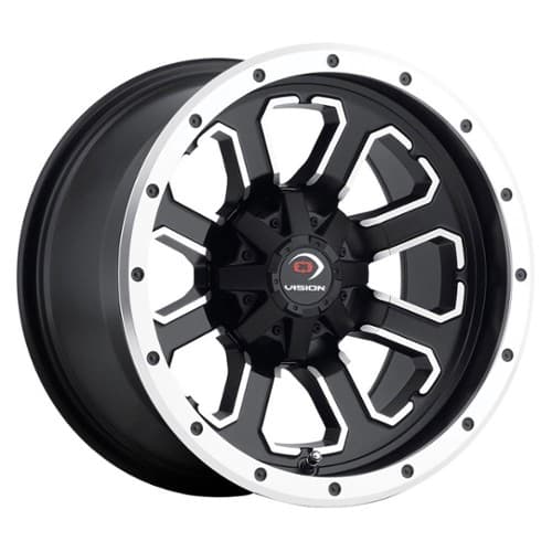 Vision 548 Commander ATV Matte Black Machined Face (548-127115MBMF4)