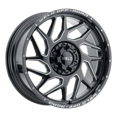 Weld Off-Road Fulcrum W117 20x12 8x165.1 -44 ET 125.1 CB Gloss Black Milled (W11702082475)