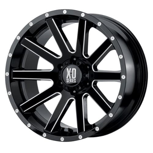 XD Series XD818 Heist 20x10 6x135 -24 ET 87.1 CB Gloss Black Milled Spokes (XD81821063324N)