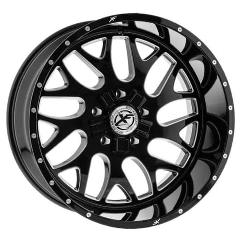 XF Off-Road XFX-301 18x10 6x135/6x139.7 -12 ET 108 CB Gloss Black Milled (XFX30118106135139712BMW)