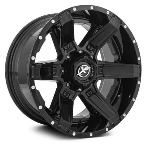 XF Off-Road XF-214 Gloss Black w/ Black Inserts (XF21422126135139744GBBIS)