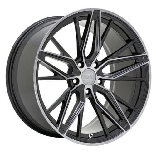 XO Luxury Zurich 20x9 5x114.3 30 ET 76.1 CB Gloss Black with Machined Gloss Dark Tint (2090ZCH305114F76)