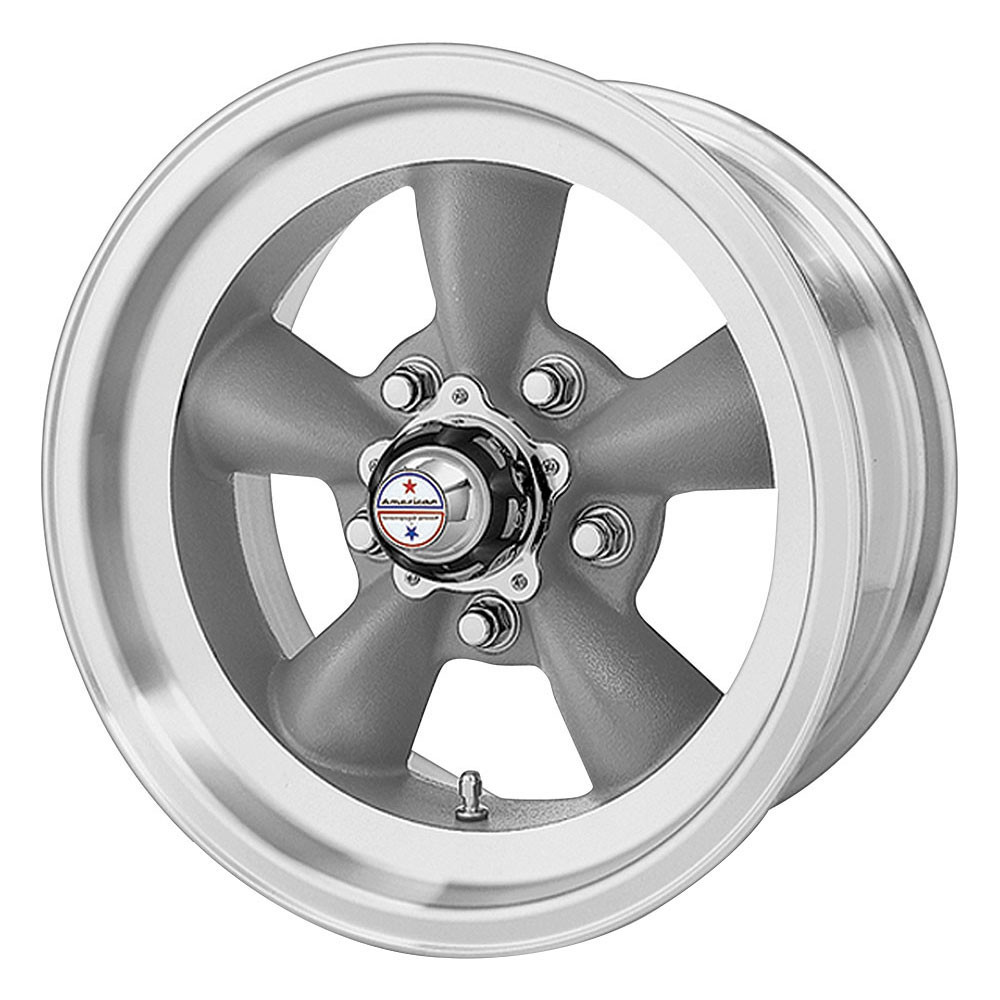 American Racing VN105D Torq Thrust D 15x8.5 Gray W/ Mach Lip - VN1055873