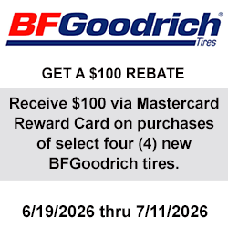 BFGoodrich Tire Rebate