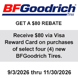 BFGoodrich Tire Rebate