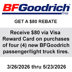 BFGoodrich Tire Rebate