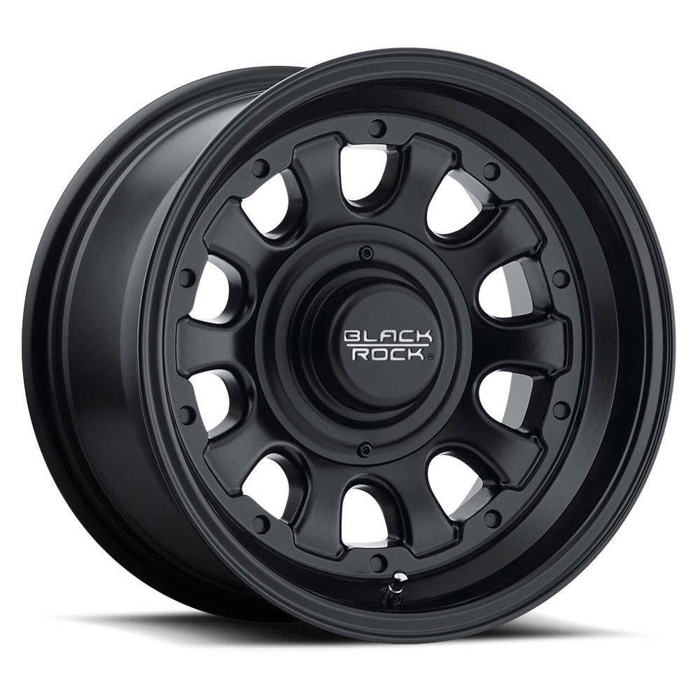 ROUGH AND RUGGED DESIGN LS ブラックピッグ L Black Rock 909B Type D 15x10 Matte Black - 909B515340