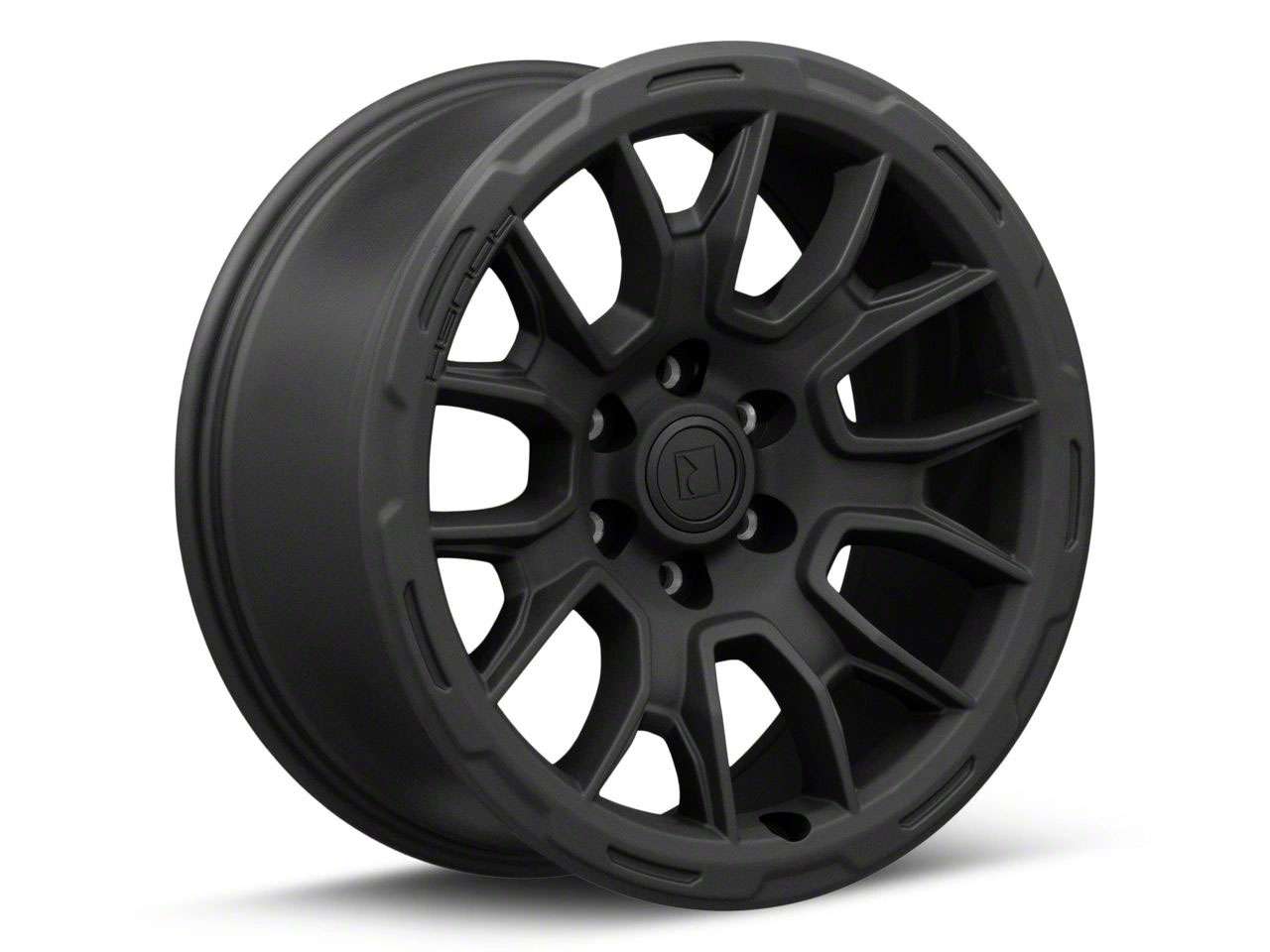 Black Custom Rims with Satin Finish