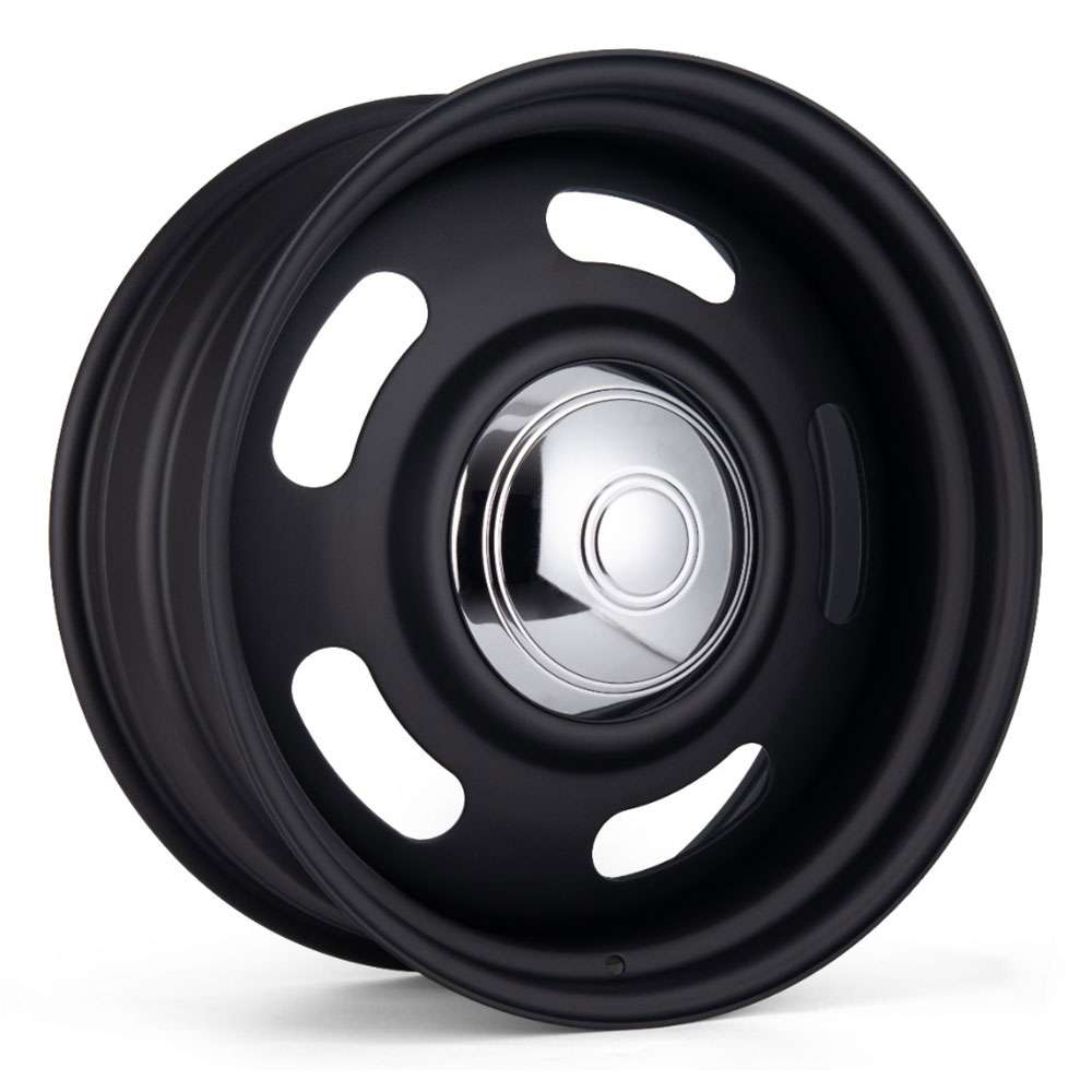 Boyd Coddington 55 Steel Rally/Cap 20x9 Satin Black - 55-29060SB