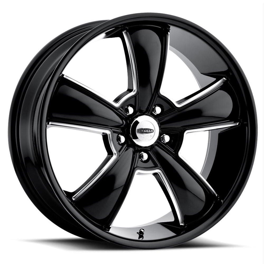 Cragar 615BMBC Modern Muscle 18x8 Black w/Machined Accents