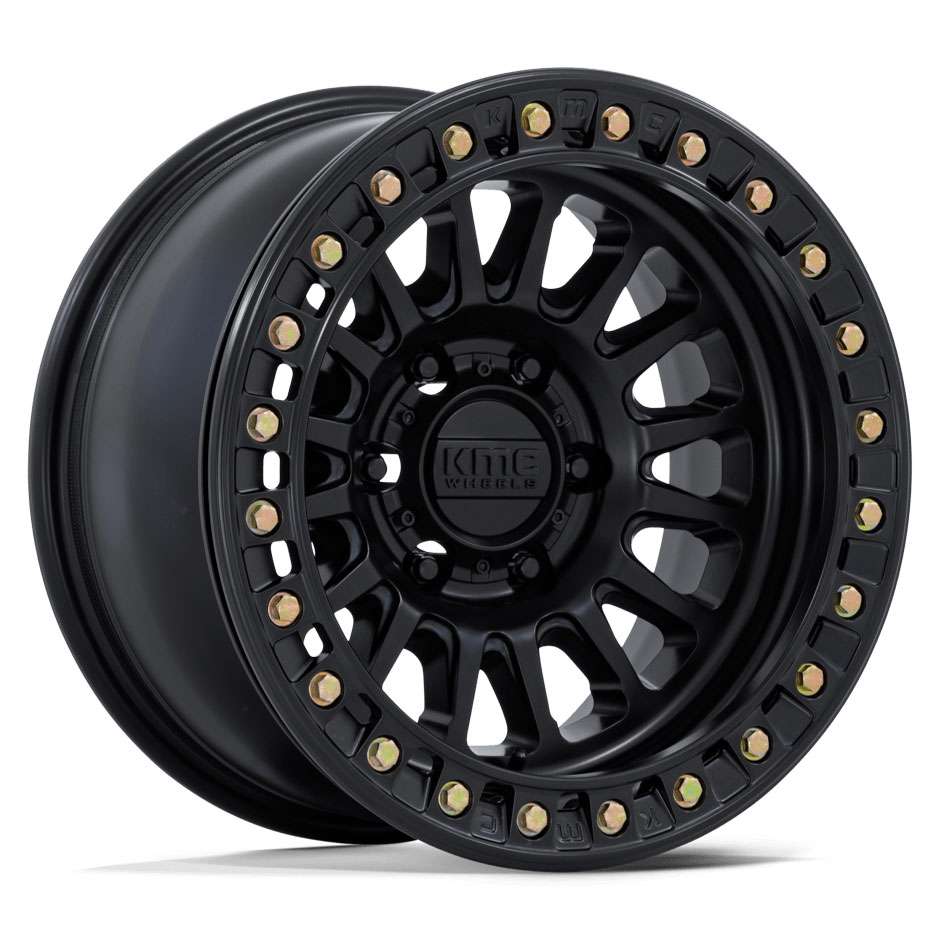 KMC KM239 Impact Beadlock 17x9 Matte Black - KM239MX17900M01