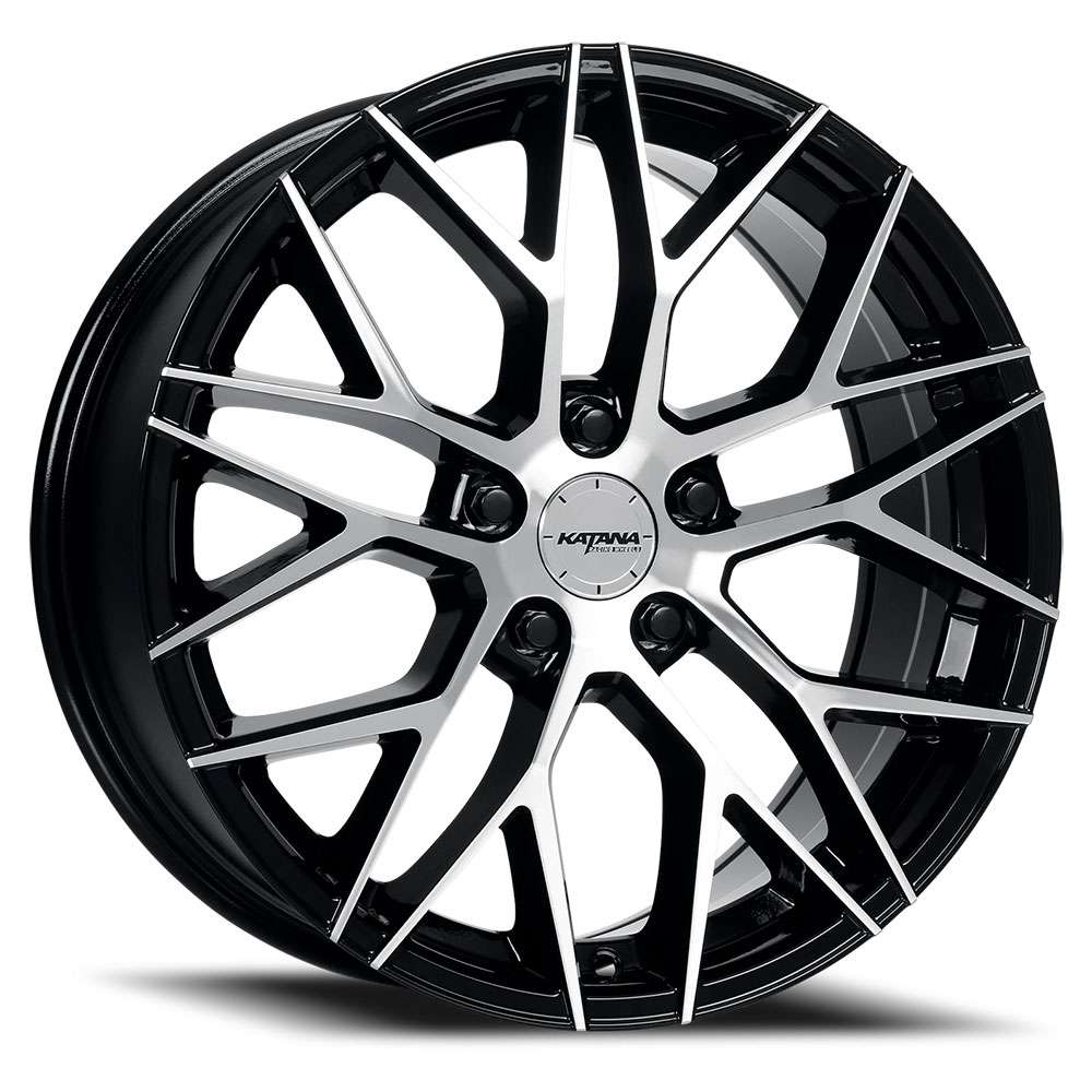 Katana Racing KR01 20x8.5 Gloss Black/Machined Face - KR01-208551GBF