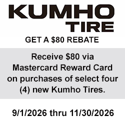 Kumho Tire Rebate