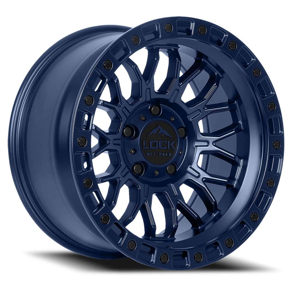 Lock Off-Road Combat 17x9 Matte Blue - COMBAT-7969BLUE12N
