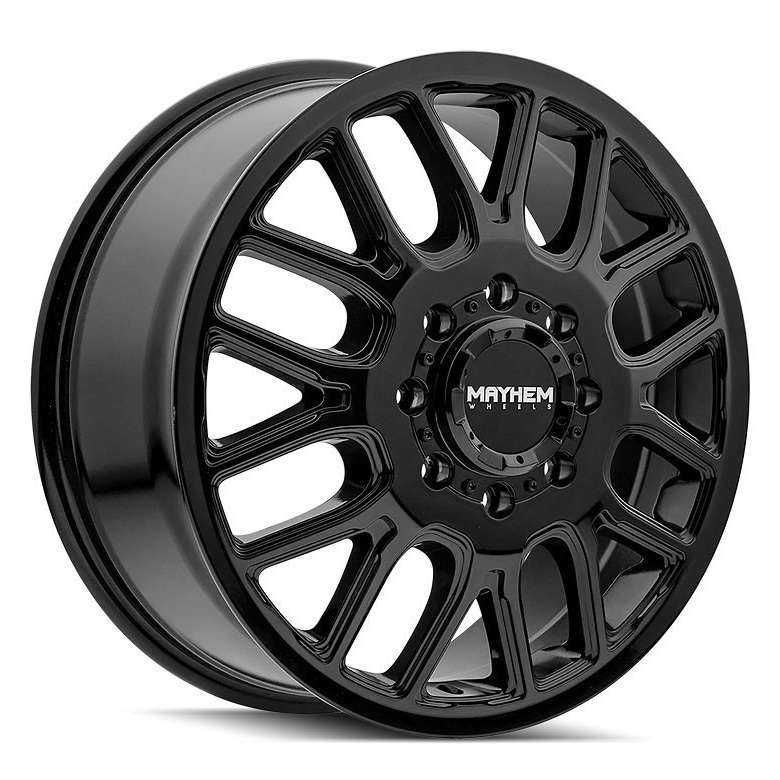 Mayhem 8107 Cogent Dually Front 17x6.5 Black - 8107D-7677BF