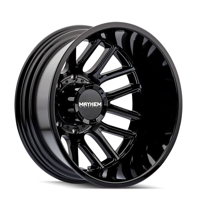 Mayhem 8107 Cogent Dually Rear 17x6.5 Black - 8107D-7681BR