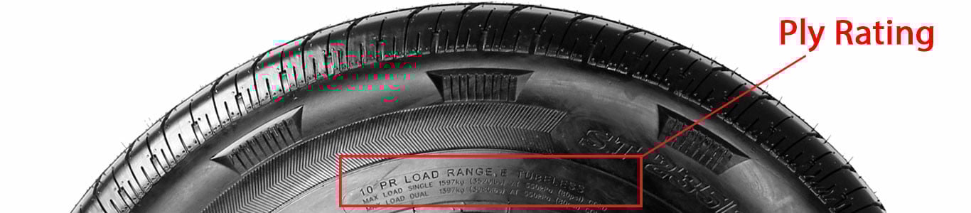 How to read tire load range and ply ratings on a sidewall