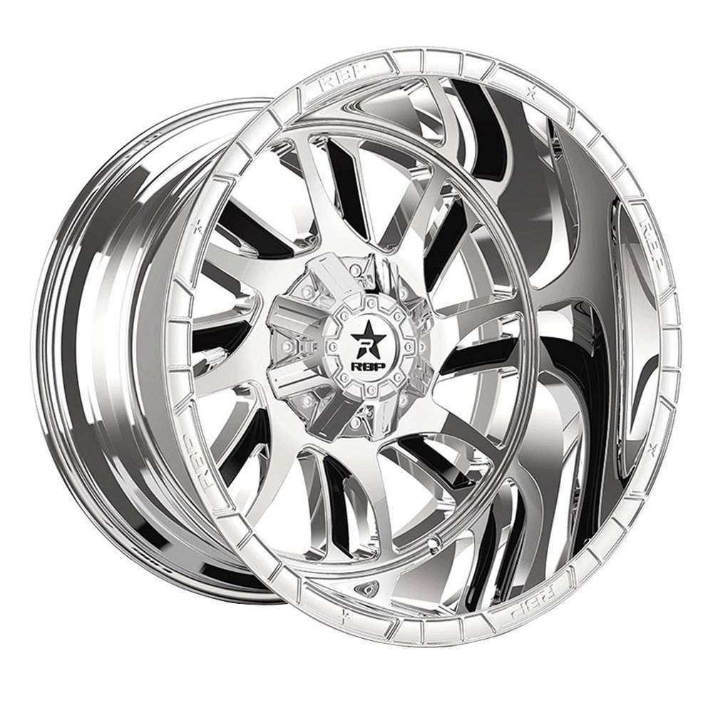 RBP Wheel 69R Swat 24x14 Chrome w/Black Insert - 69R-2414-58-76C