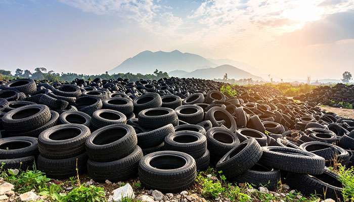 Tires in a Landfill