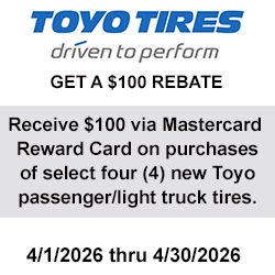Toyo Tire Rebate