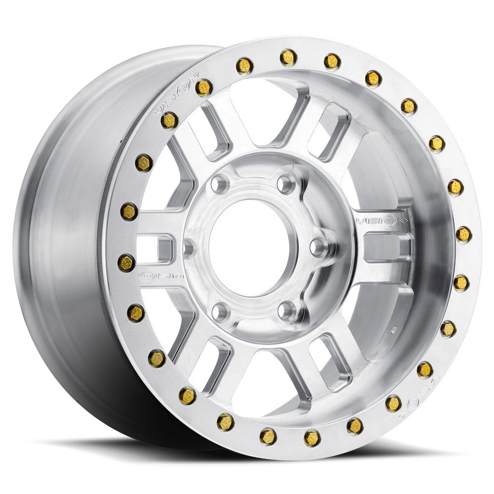 Vision 398 Manx BL 17x8.5 Cast Machined Face Machined Ring/Lip ...