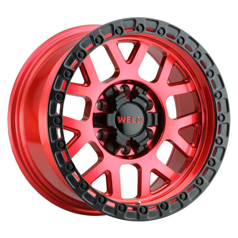Weld Off-Road Cinch W133 20x10 Candy Red / Satin Black - W13300070475