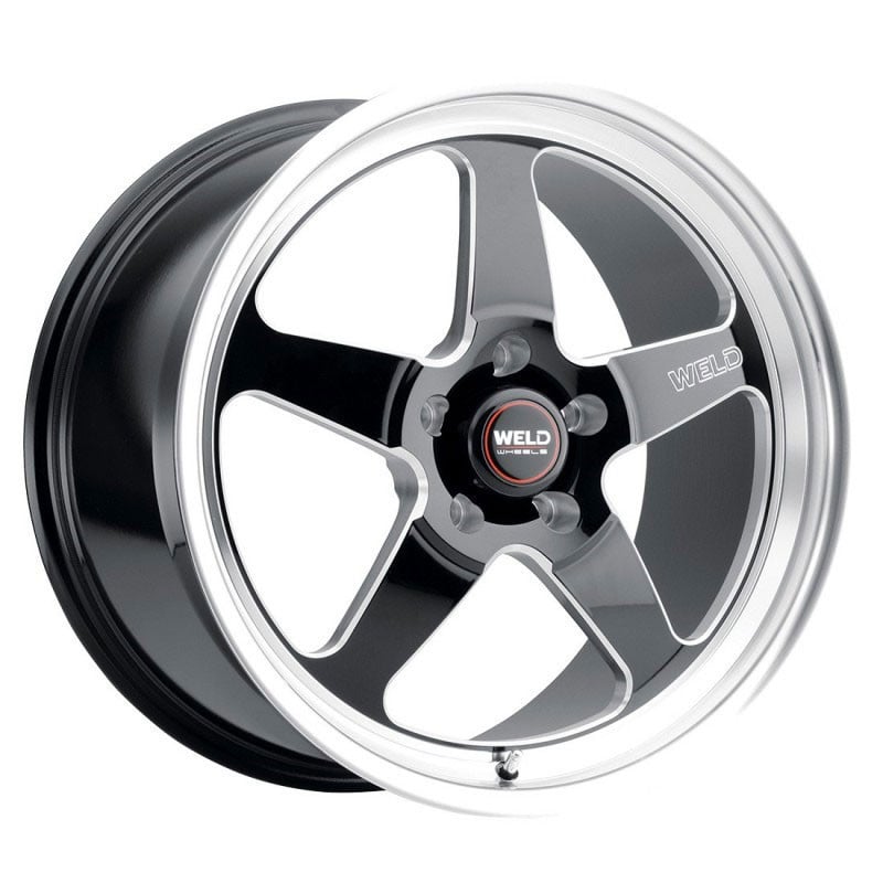 Weld Ventura Drag S155 17x10 Gloss Black Milled - S15570075P38