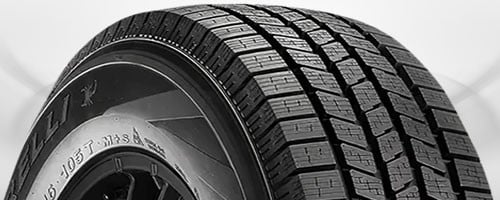 Winter tire featuring deep tread pattern with multiple sipes for enhanced snow and ice traction